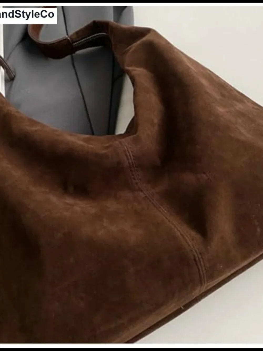 Faux Suede Shoulder Purse Bag Women Tote Hobo Handbag